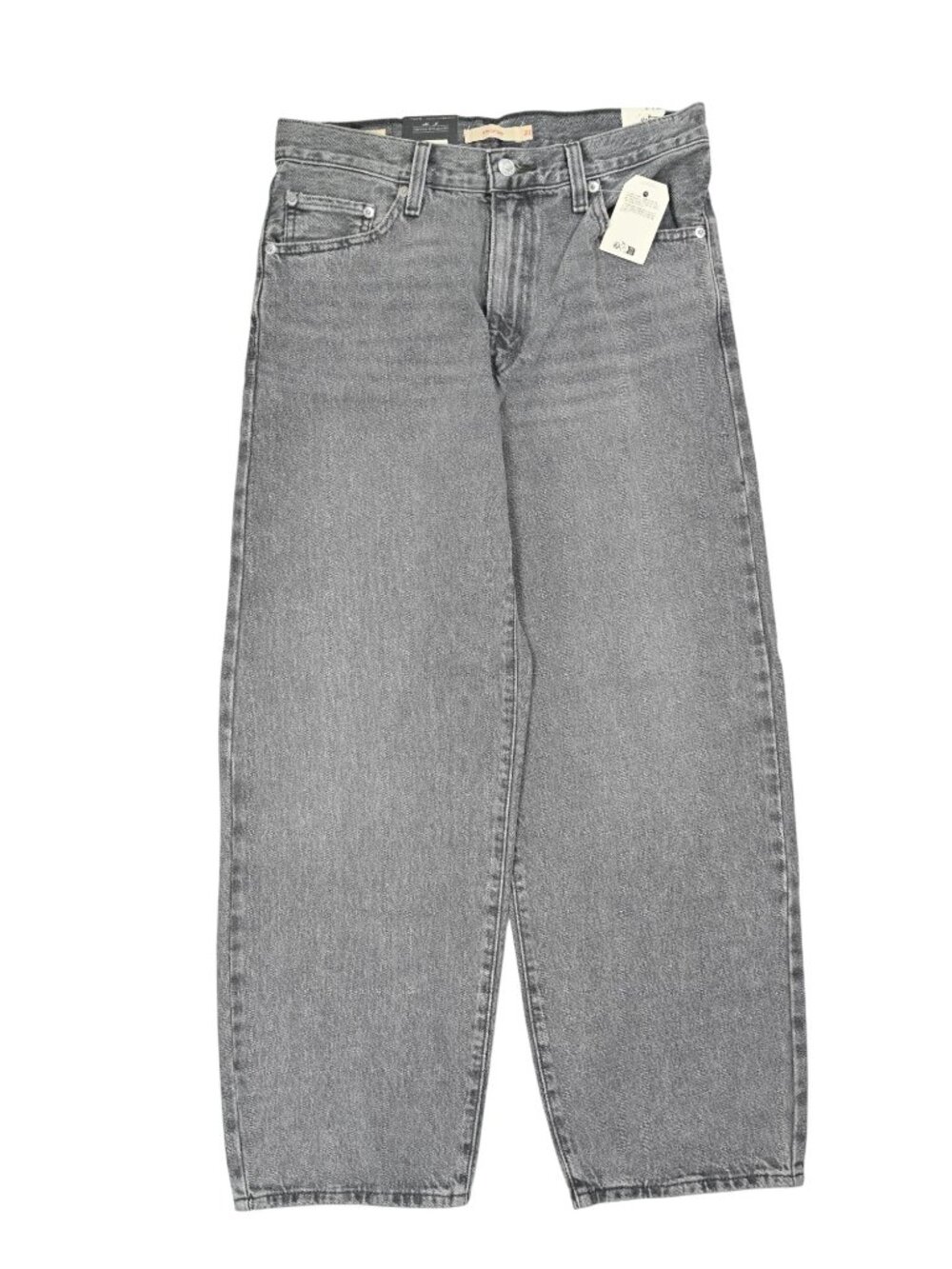 Levi's Women's Baggy Dad Straight Leg Jeans in Gray Wash